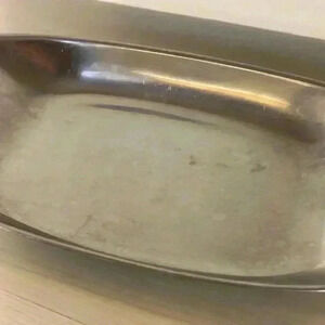 Stainless Steel Long Oval Tray 12”x6”